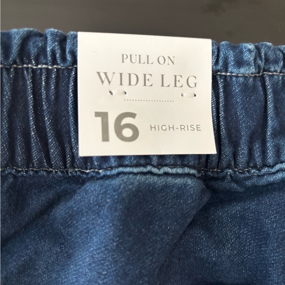 Lane Bryant Blue Wide Leg Jeans
